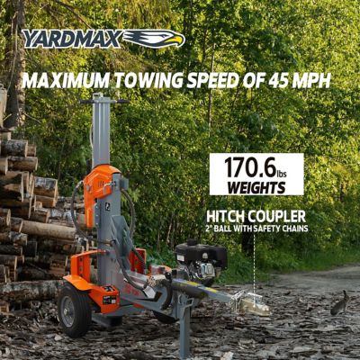 Image showing 8 th YARDMAX 32-Ton Gas-Powered Log Splitter, 2-Way Half Beam, Briggs & Stratton Engine
