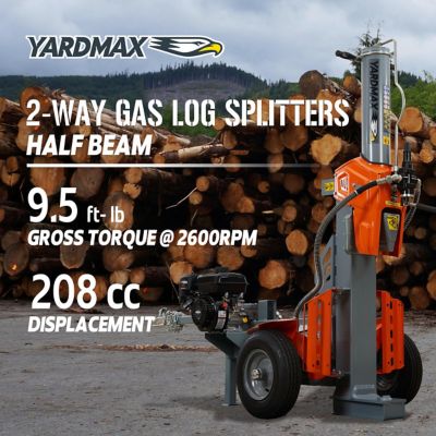 Image showing  36-Ton Gas-Powered Log Splitter, 2-Way Half Beam, Briggs & Stratton Engine