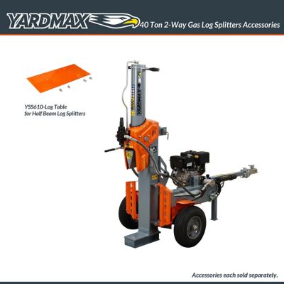 Image showing  40-Ton Gas-Powered Log Splitter, 2-Way Half Beam, Briggs & Stratton Engine