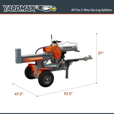 Image showing  40-Ton Gas-Powered Log Splitter, 2-Way Half Beam, Briggs & Stratton Engine