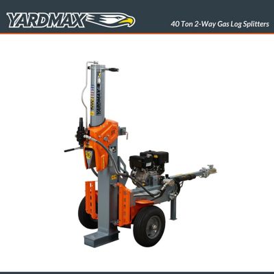 Image showing  40-Ton Gas-Powered Log Splitter, 2-Way Half Beam, Briggs & Stratton Engine