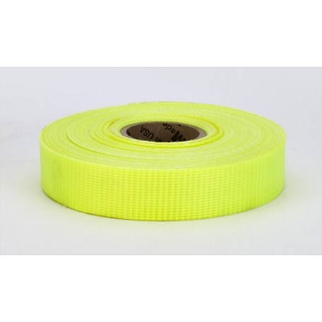 Mutual Industries Reinforced Barricade Tape Glo Lime, 3/4 in. x 50 yd., 10 pk.