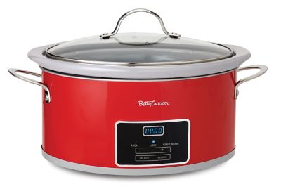 Image showing 3 th Betty Crocker 6 qt. Oval Digital Slow Cooker