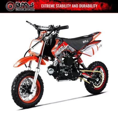 BMS Motorsports 70cc Pro 70A Off-Road Motorcycle Orange Dirt Bikes