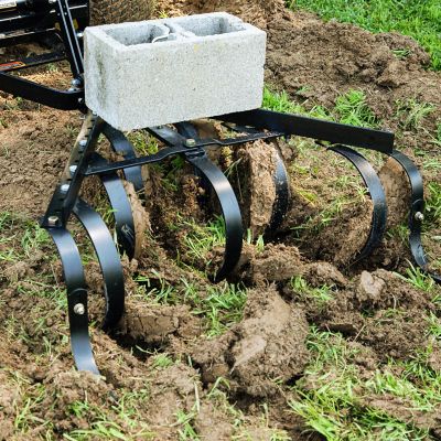 Image showing 6 th Brinly 18 in. - 40 in. Sleeve Hitch Cultivator with Magnetic Hitch Pin, Efficient Soil Aeration, Weed Removal, Adjustable Width