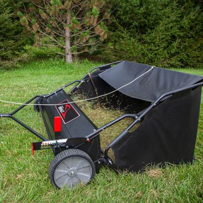 Image showing 5 th Brinly Tow-Behind 54 in. 31 cu. ft. Lawn Sweeper with Double-Helix Brushes