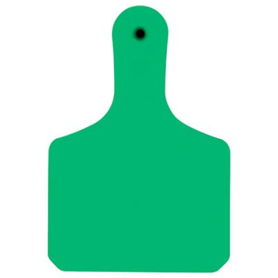 Y-TEX Blank Calf Y-Tags, 1 pc., Green, 25-Pack