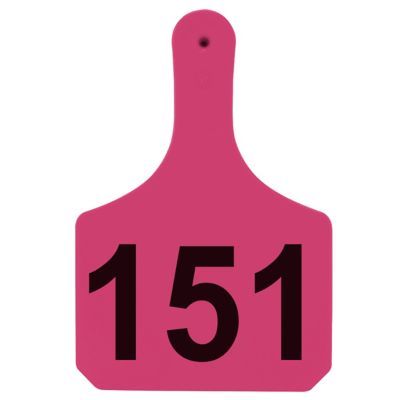 Y-TEX Numbered Cattle Y-Tags, 1 pc., 026-050, Pink, 25-Pack at Tractor ...