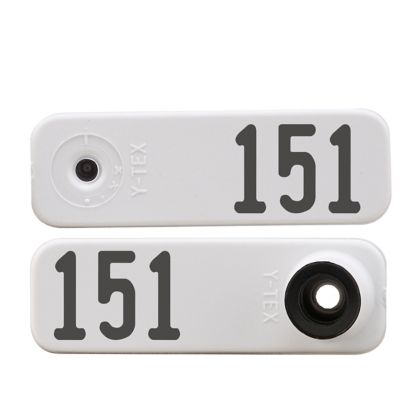Y-TEX Numbered Sheep Tags, 2 pc., 151-175, White, 25-Pack