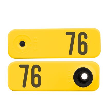 Y-TEX Numbered Sheep Tags, 2 pc., 076-100, Yellow, 25-Pack