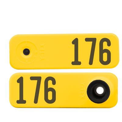 Y-TEX Numbered Sheep Tags, 2 pc., 176-200, Yellow, 25-Pack