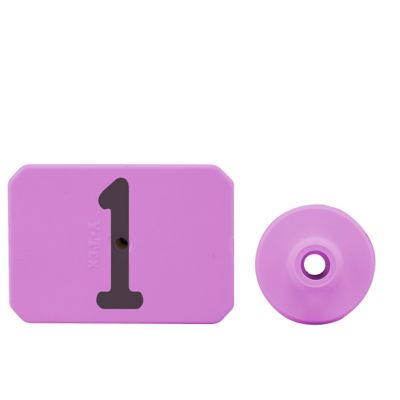 Y-TEX Numbered Swine Max Tags, 2 pc., 001-025, Purple, 25-Pack