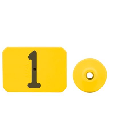 Y-TEX Numbered Swine Max Tags, 2 pc., 001-025, Yellow, 25-Pack