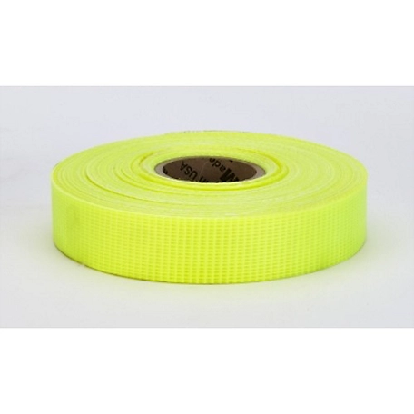 Mutual Industries Reinforced Barricade Tape Glo Lime, 1 in. x 50 yd., 10 pk.