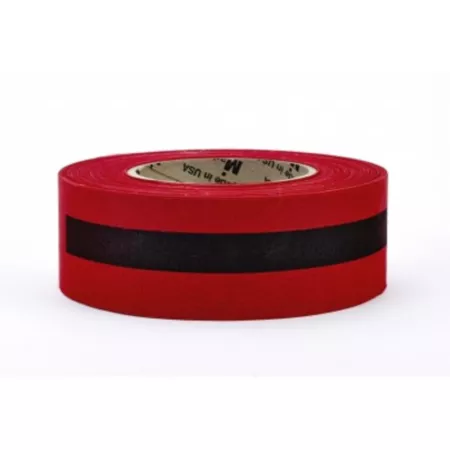 Mutual Industries Red/Black Striped Repulpable Barricade Tape 30 Pack Reflective Tape