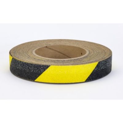 Mutual Industries Hazard Stripe Non-Skid Tape, 1 in. x 60 ft.