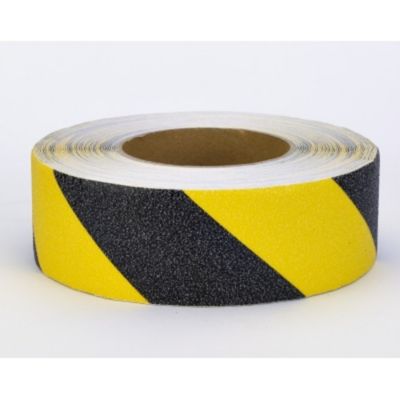 Mutual Industries Hazard Stripe Non-Skid Tape, 2 in. x 60 ft.