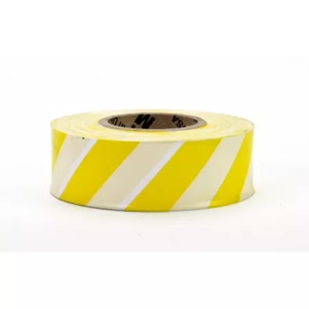 Ultra Flag Mutual Industries Striped Tape Yellow/White 12 Pack Flagging Tape