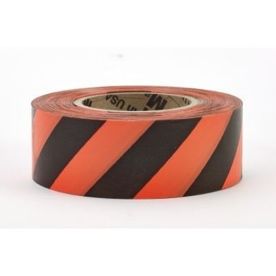 Mutual Industries Ultra GLO Stripe Tape, orange/Black (12 pk.)