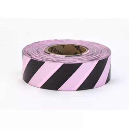 Ultra GLO Mutual Industries Striped Tape Pink/Black 12 Pack Reflective Tape