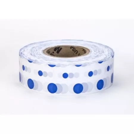 Mutual Industries Ultra Standard Dot Tape Blue/White Dot Pack of 12 Flagging Tape