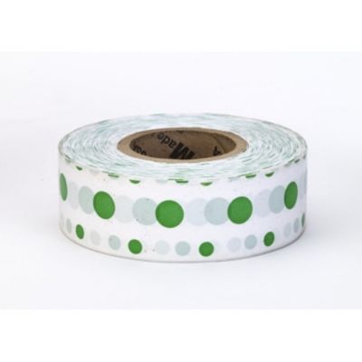 Mutual Industries Ultra Standard Dot Tape, Green/White (12 pk.)