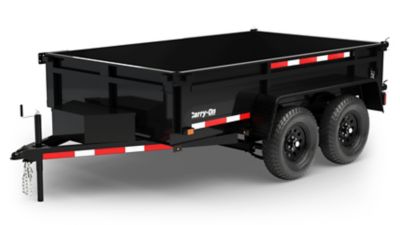 Carry-On Trailer 6 ft. x 10 ft. 10K Low Profile Tandem Axle Dump Trailer With Battery, 6X10DUMPLP10K-TSC