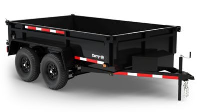 Image showing  6 ft. x 10 ft. 10K Low Profile Tandem Axle Dump Trailer with Battery, 10,000 lb. Max Capacity