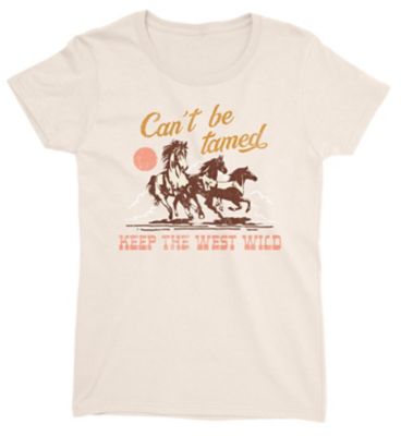 Lost Creek Women's Can't Be Tamed Printed Short-Sleeve T-Shirt at