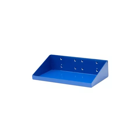 Triton Products 12" W x 6" D Blue Epoxy Coated Steel Shelf for LocBoard Mounted Garage Shelves