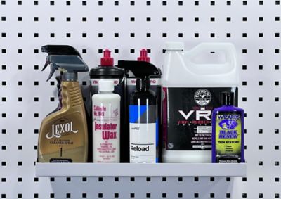 Image showing  18 in. W x 6-1/2 in. D White Epoxy Coated Steel Shelf for LocBoard