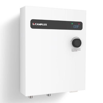 Camplux 18 kW 240V Tankless Electric Water Heater for Whole House, White