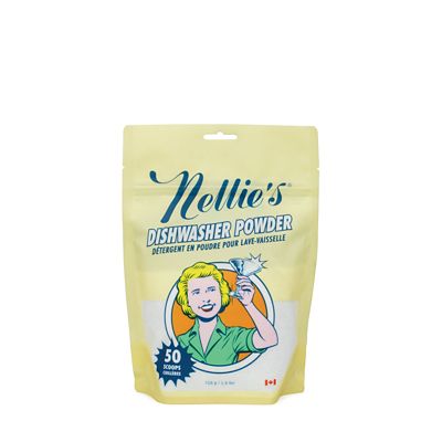 Nellie's Dishwasher Powder Detergent, Unscented, 50 Scoop Pouch