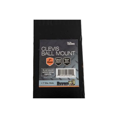 Image showing  Square Solid Shank Clevis Ball Mount