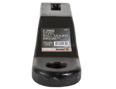 Image showing  2-1/2 in. Receiver Forged Steel Ball Mount, 2 in. Drop, 20,000 lb. Capacity