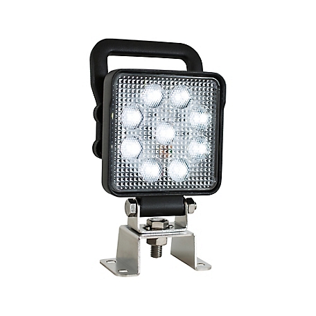Buyers Products 4 Inch Square LED Flood Light with Switch and Handle