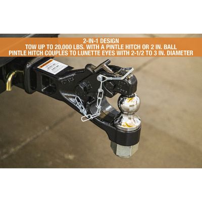 Image showing 5 th Buyers Products 10 Ton Combination Hitch with 2 in. Ball for 2-1/2 in. Receivers
