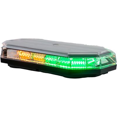 Buyers Products 15 in. Amber/Green Octagonal LED Mini Light Bar with 10 Flash Patterns