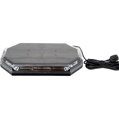 Image showing  15 in. Amber/Green Octagonal LED Mini Light Bar with 10 Flash Patterns