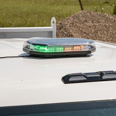 Image showing  13 in. Amber and Green LED Mini Light Bar with Permanent or Magnetic Mount