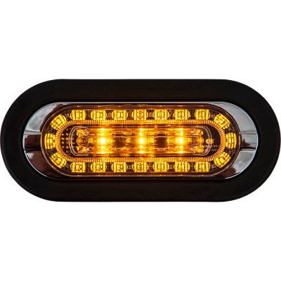 Image showing  Combination 6 in. LED Amber Marker Light with Amber and Green Strobe Light