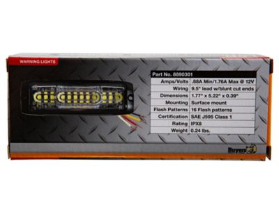 Image showing  5 in. Ultra Thin Clear LED Wide Angle Strobe Light