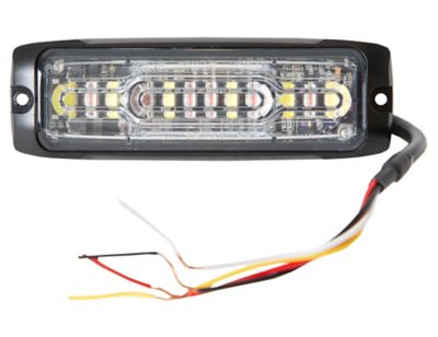 Image showing  5 in. Ultra Thin Red/Clear LED Wide Angle Strobe Light