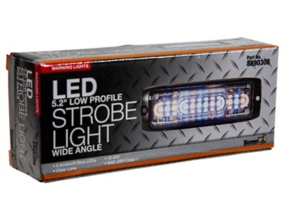 Image showing 8 th Buyers Products 5 in. Ultra Thin Amber/Blue LED Wide Angle Strobe Light