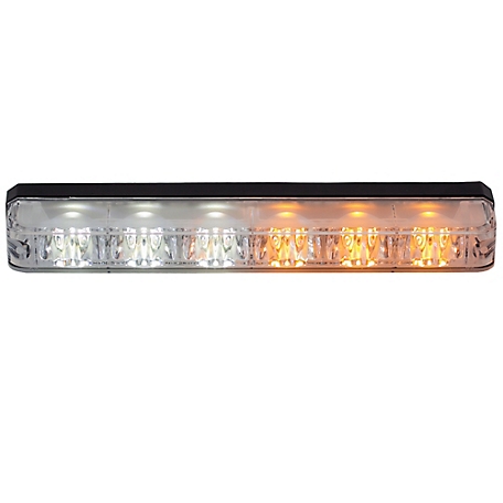 Buyers Products Narrow Profile LED Strobe Light, Amber/Clear