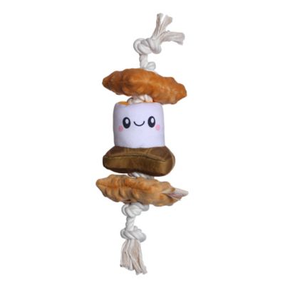 Image showing 1 th Territory S'mores Squeaker Tug Dog Toy