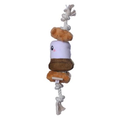 Image showing 2 th Territory S'mores Squeaker Tug Dog Toy