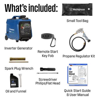 Image showing  4,000/3,300-Watt Dual-Fuel Portable Inverter Generator, Remote Start, CO Sensor