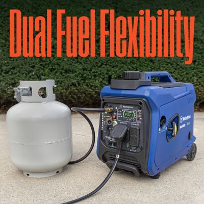 Image showing  4,000/3,300-Watt Dual-Fuel Portable Inverter Generator, Remote Start, CO Sensor