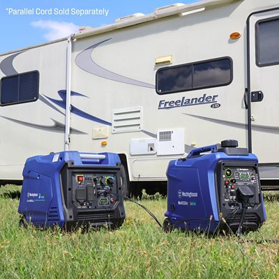 Image showing 5 th Westinghouse 4,000/3,300-Watt Dual-Fuel Portable Inverter Generator, Recoil Start, CO Sensor